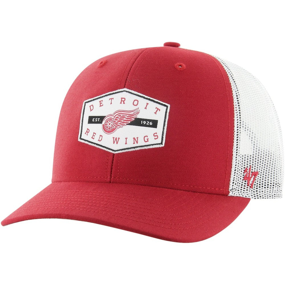 NHL Red Detroit Red Wings '47 Convoy Trucker Adjustable Hat