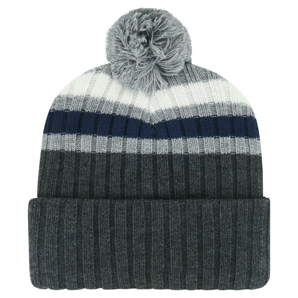 NHL Gray Toronto Maple Leafs '47 Stack Patch Cuffed Knit Hat with Pom