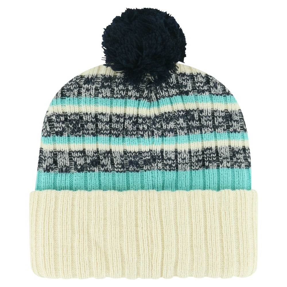 NHL Cream Seattle Kraken '47 Tavern Cuffed Knit Hat with Pom