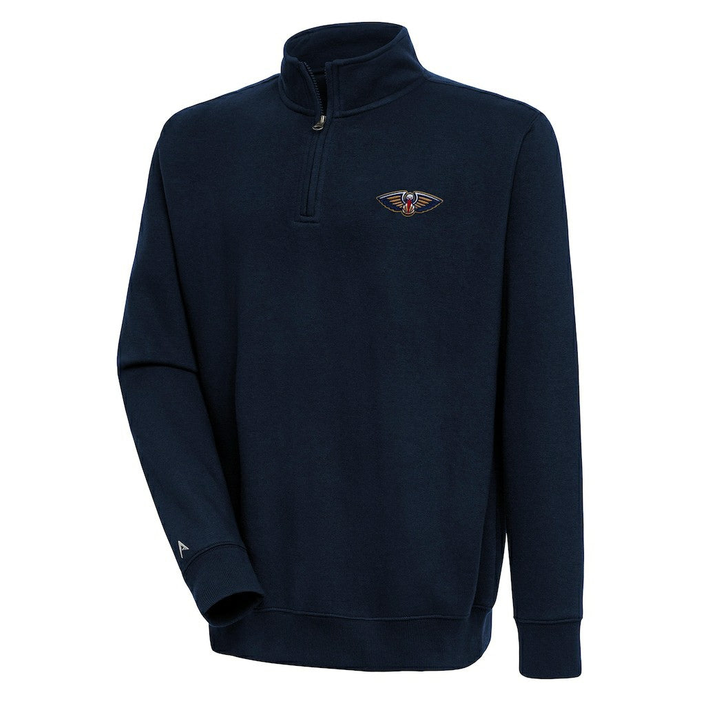 NBA New Orleans Pelicans Antigua Victory Quarter-Zip Pullover Top