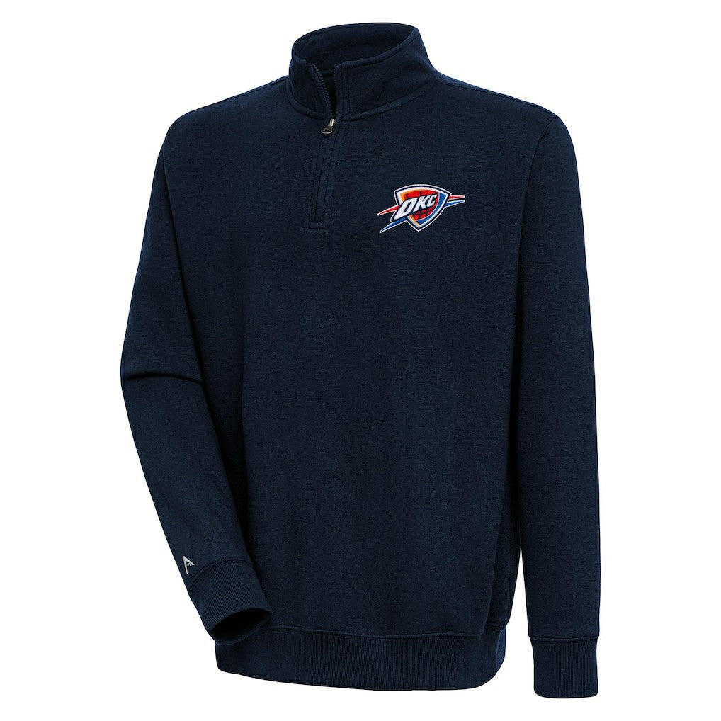 NBA Oklahoma City Thunder Antigua Victory Quarter-Zip Pullover Top