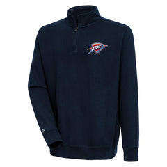 NBA Oklahoma City Thunder Antigua Victory Quarter-Zip Pullover Top