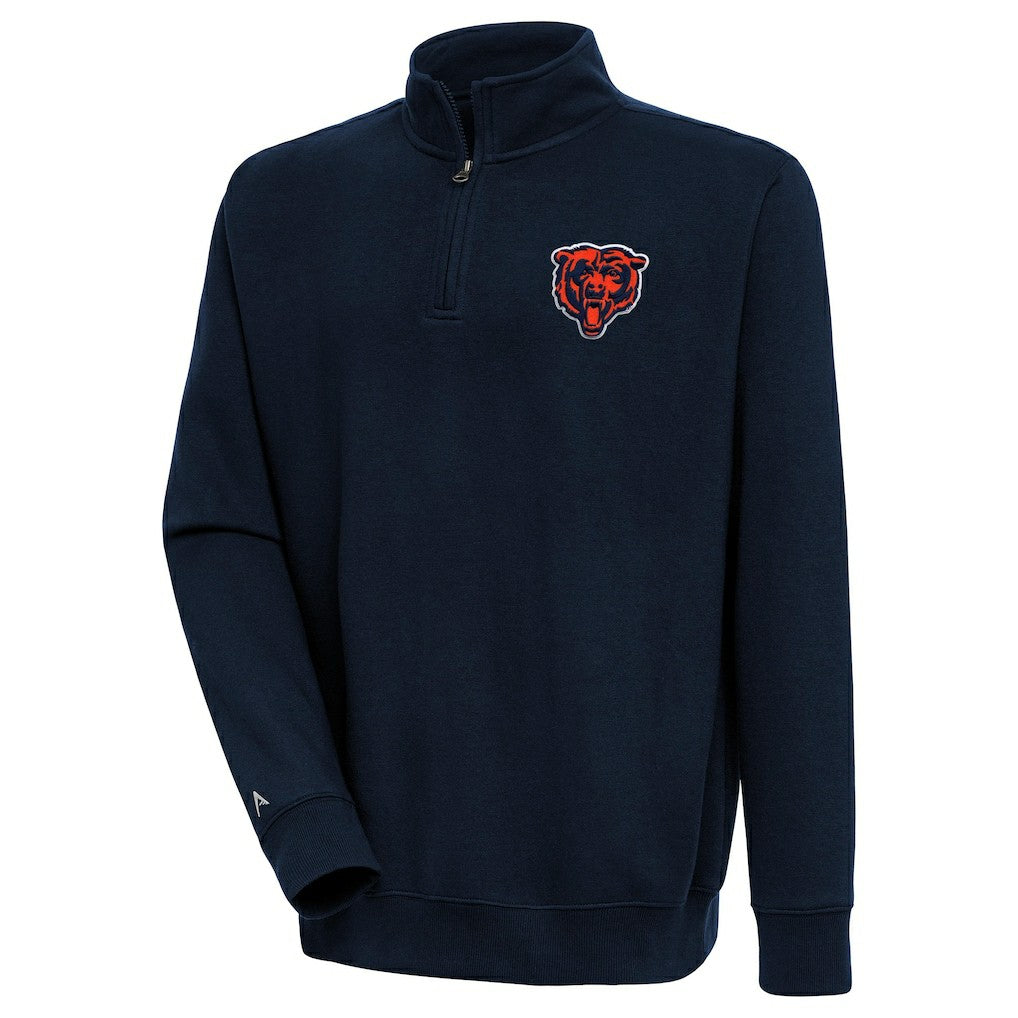 Antigua Victory Quarter-Zip Pullover Top - Chicago Bears