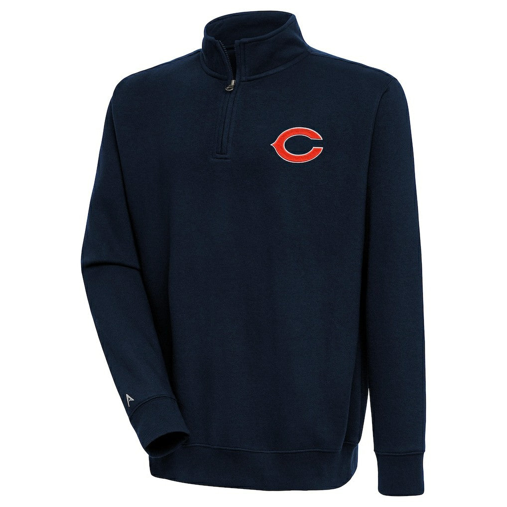 Antigua Victory Quarter-Zip Pullover Top - Chicago Bears