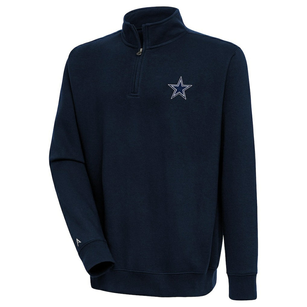 Antigua Victory Quarter-Zip Pullover Top - Dallas Cowboys