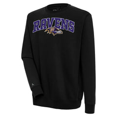 Antigua Victory Chenille Pullover Sweatshirt - Baltimore Ravens