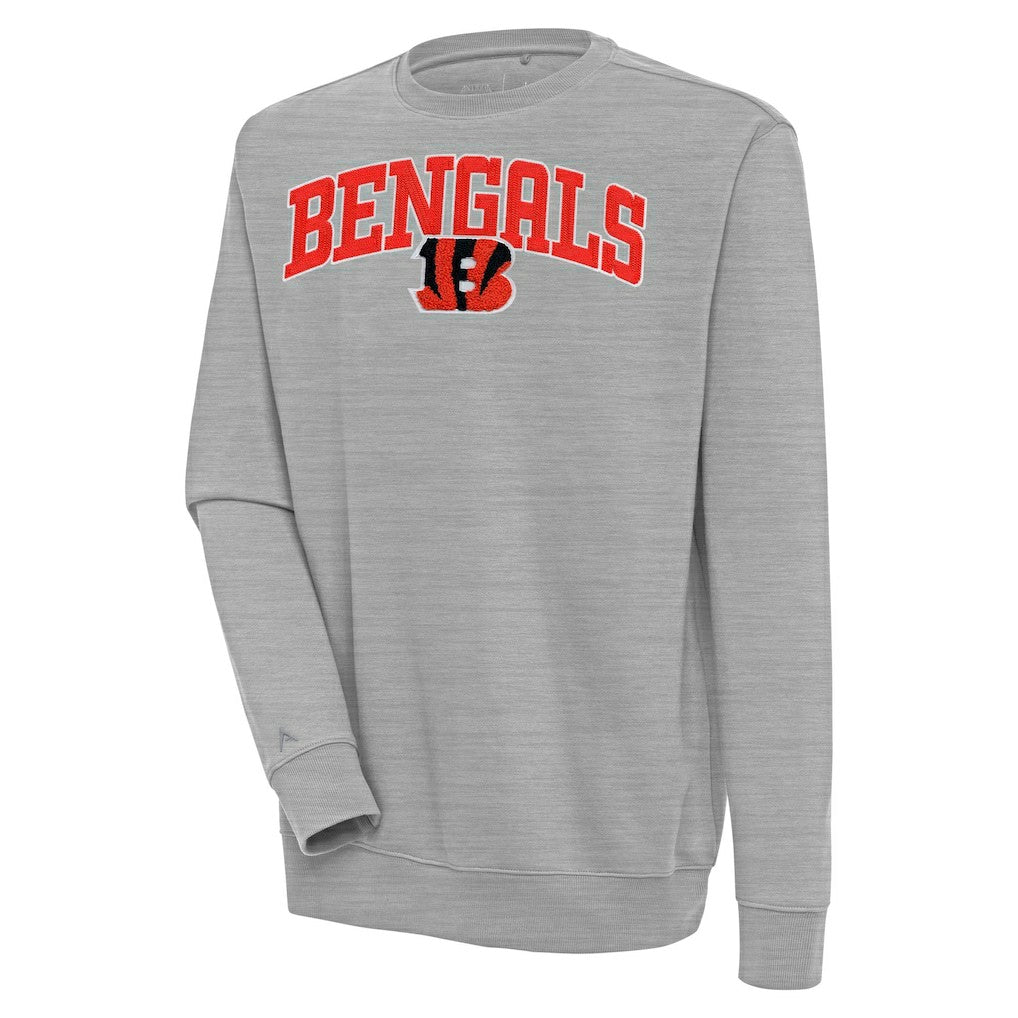Antigua Victory Chenille Pullover Sweatshirt - Cincinnati Bengals