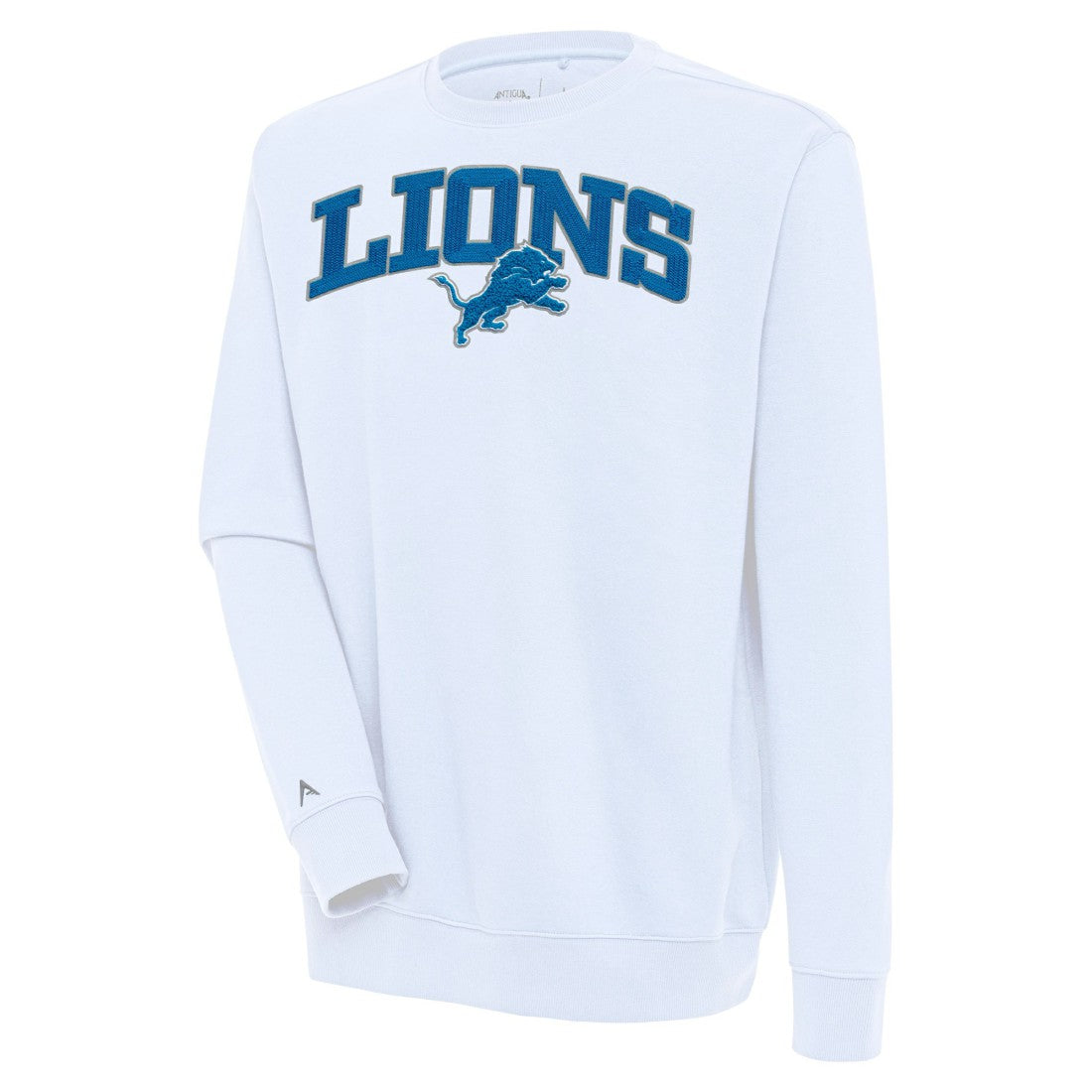 Antigua Victory Chenille Pullover Sweatshirt - Detroit Lions