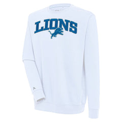 Antigua Victory Chenille Pullover Sweatshirt - Detroit Lions