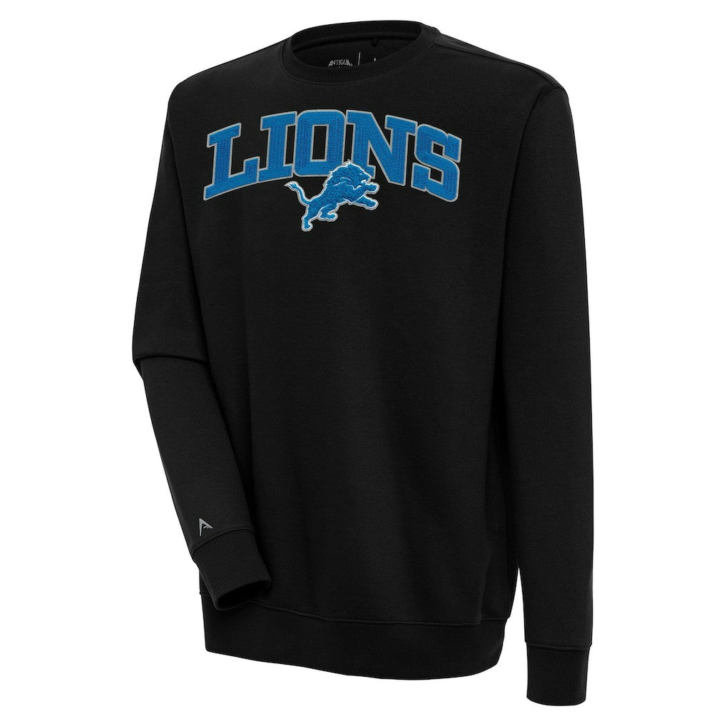 Antigua Victory Chenille Pullover Sweatshirt - Detroit Lions