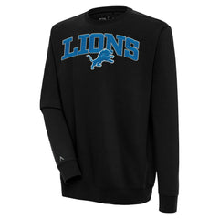 Antigua Victory Chenille Pullover Sweatshirt - Detroit Lions