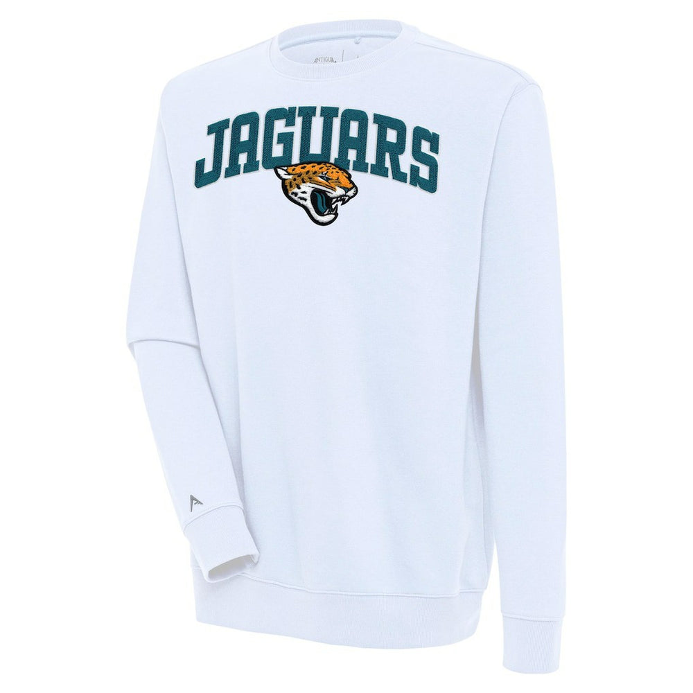 Antigua Victory Chenille Pullover Sweatshirt - Jacksonville Jaguars