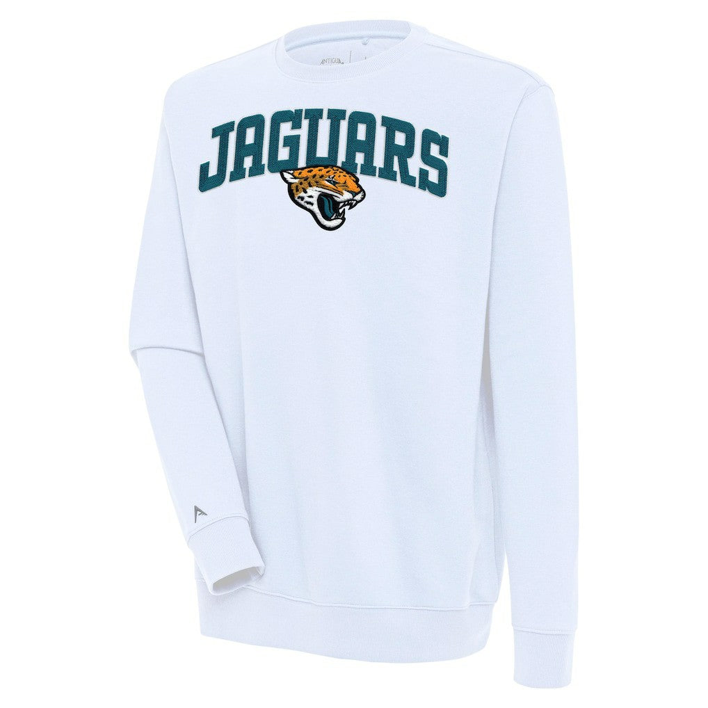 Antigua Victory Chenille Pullover Sweatshirt - Jacksonville Jaguars