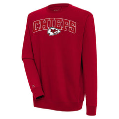 Antigua Victory Chenille Pullover Sweatshirt - Kansas City Chiefs