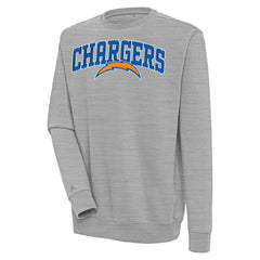 Antigua Victory Chenille Pullover Sweatshirt - Los Angeles Chargers
