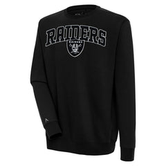Antigua Victory Chenille Pullover Sweatshirt - Las Vegas Raiders
