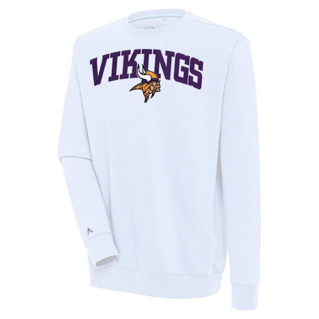 Antigua Victory Chenille Pullover Sweatshirt - Minnesota Vikings