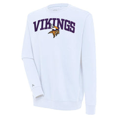 Antigua Victory Chenille Pullover Sweatshirt - Minnesota Vikings