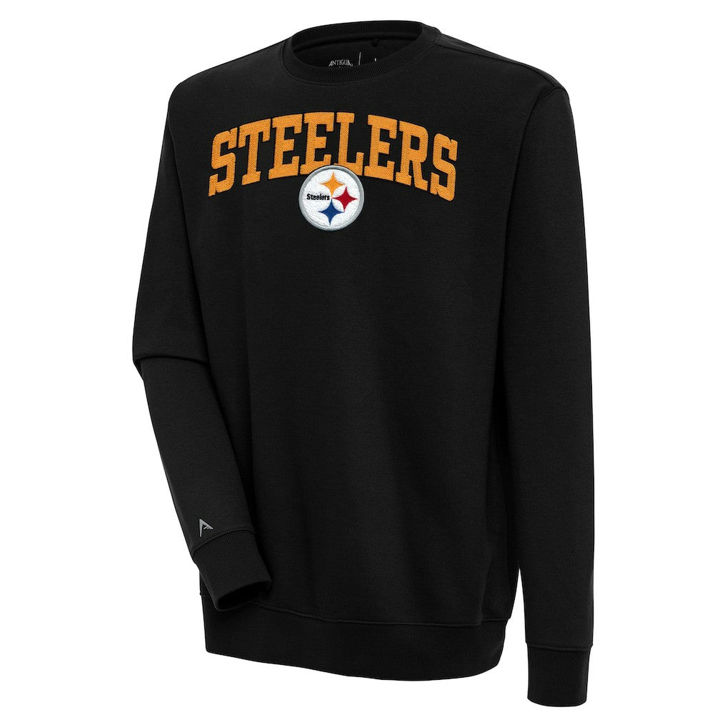 Antigua Victory Chenille Pullover Sweatshirt - Pittsburgh Steelers