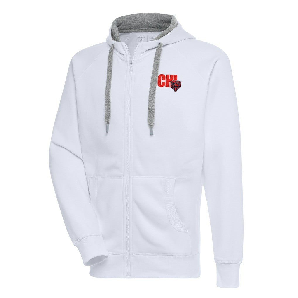Antigua Victory Full-Zip Hoodie - Chicago Bears