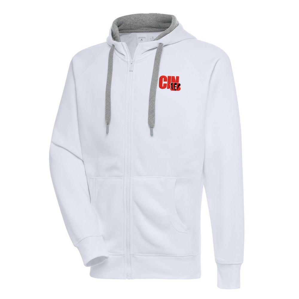 Antigua Victory Full-Zip Hoodie - Cincinnati Bengals