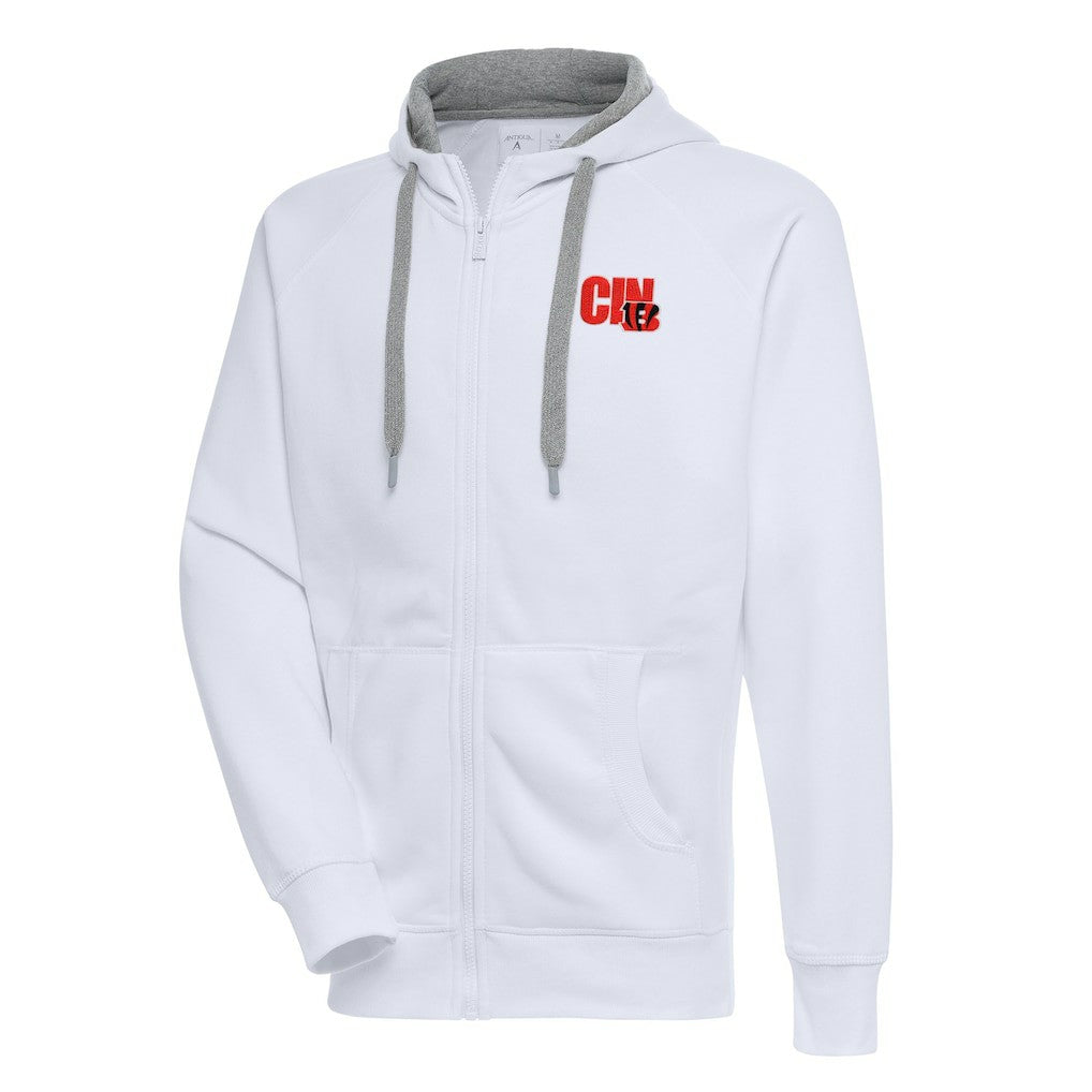 Antigua Victory Full-Zip Hoodie - Cincinnati Bengals