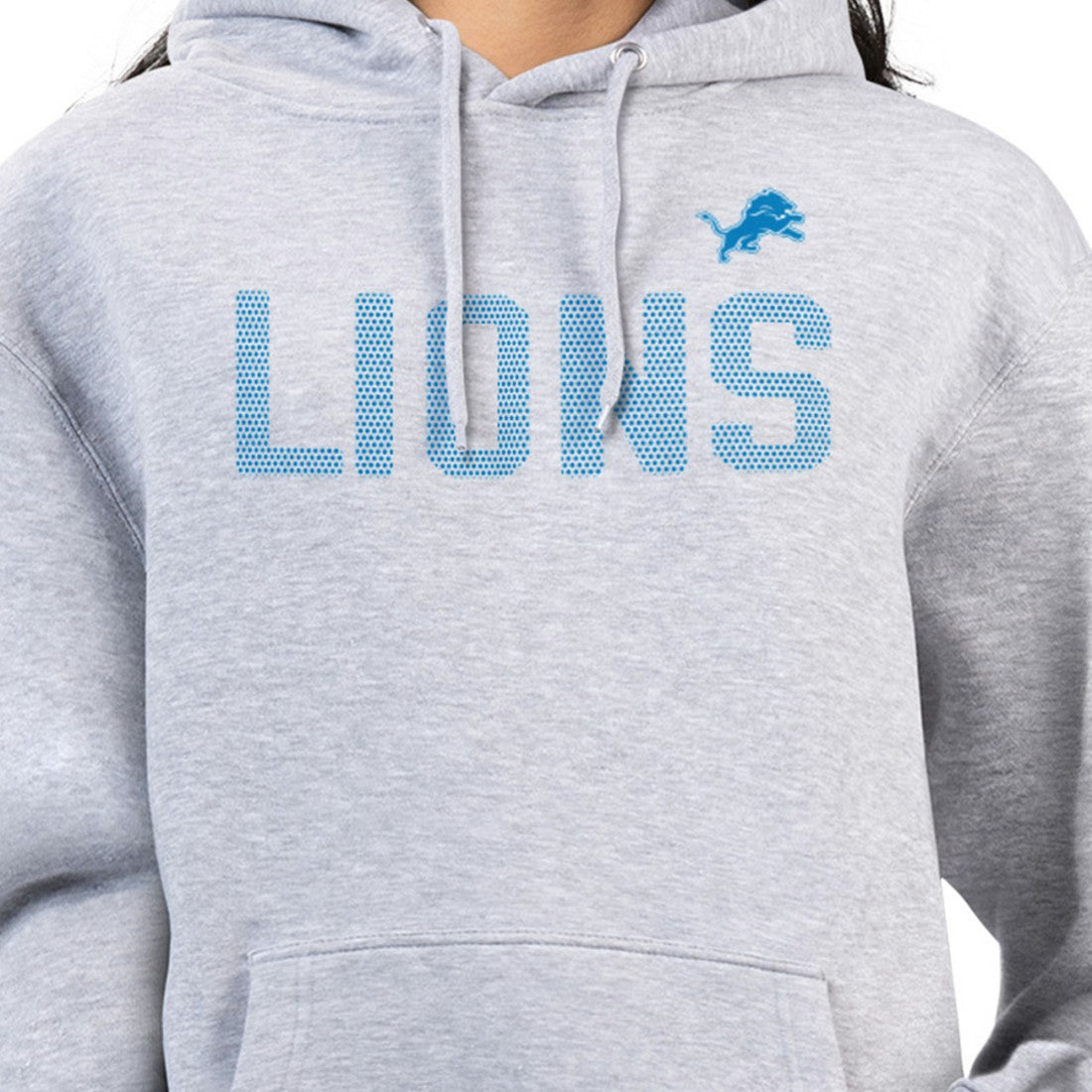 G-III 4Her by Carl Banks Women's Dot Print Pullover Hoodie - Detroit Lions