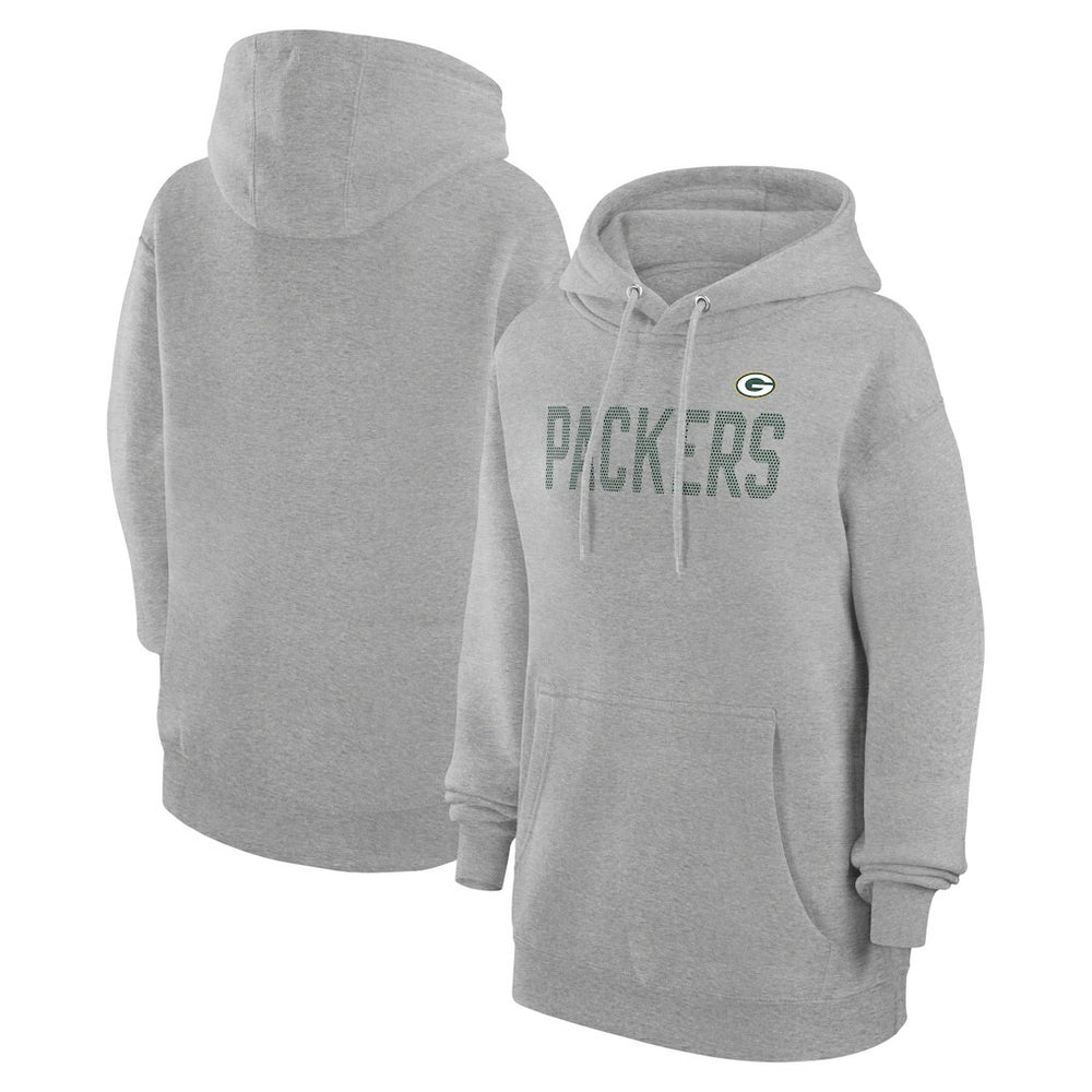 G-III 4Her by Carl Banks Women's Dot Print Pullover Hoodie - Green Bay Packers
