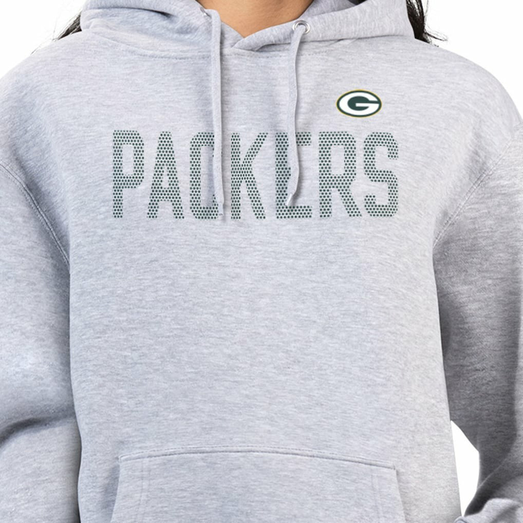 G-III 4Her by Carl Banks Women's Dot Print Pullover Hoodie - Green Bay Packers