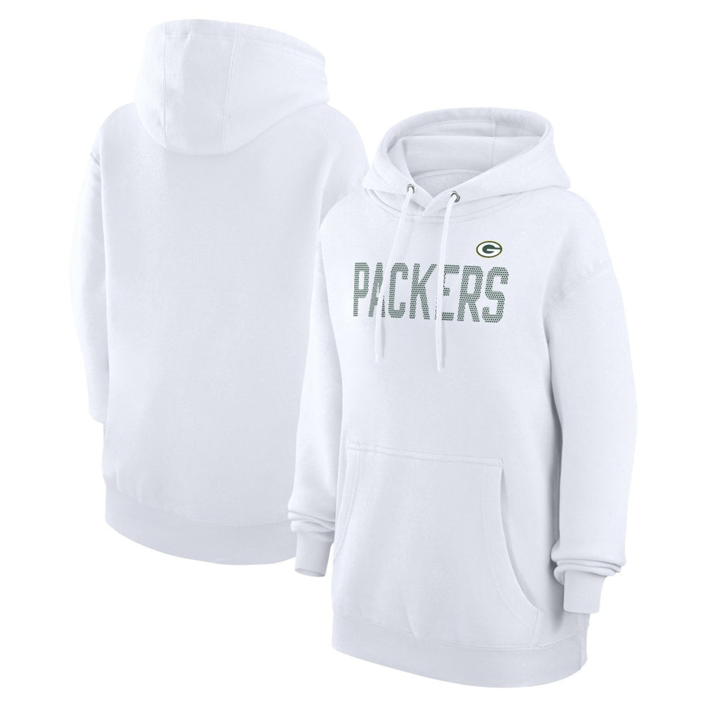 G-III 4Her by Carl Banks Women's Dot Print Pullover Hoodie - Green Bay Packers