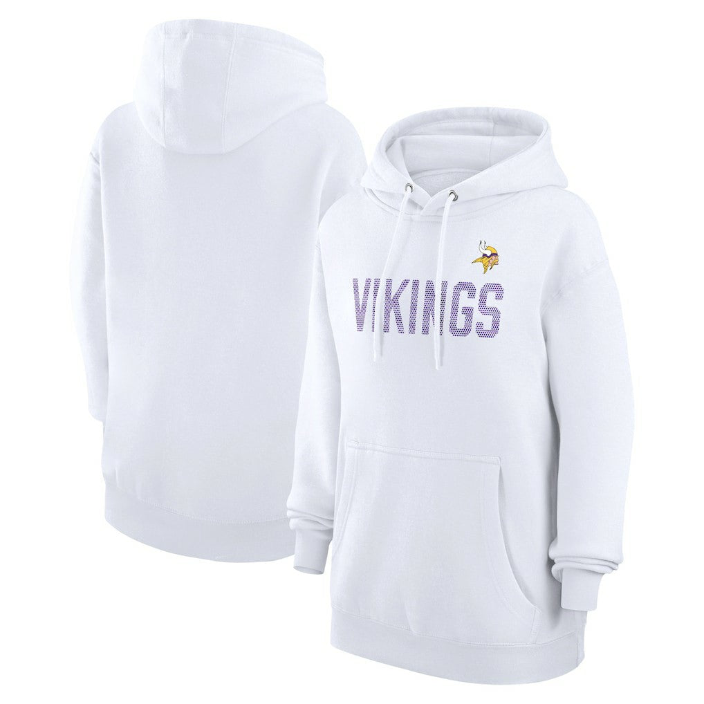 G-III 4Her by Carl Banks Women's Dot Print Pullover Hoodie - Minnesota Vikings