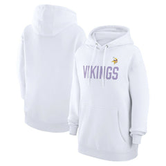 G-III 4Her by Carl Banks Women's Dot Print Pullover Hoodie - Minnesota Vikings