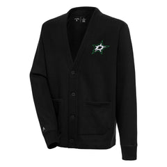 NHL Black Dallas Stars Antigua Victory Cardigan