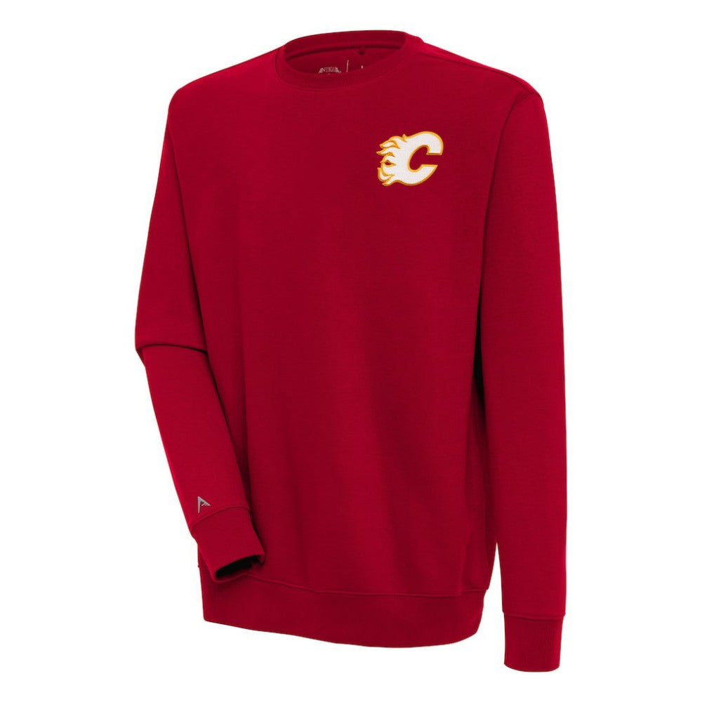 NHL Red Calgary Flames Antigua Victory Pullover Sweatshirt