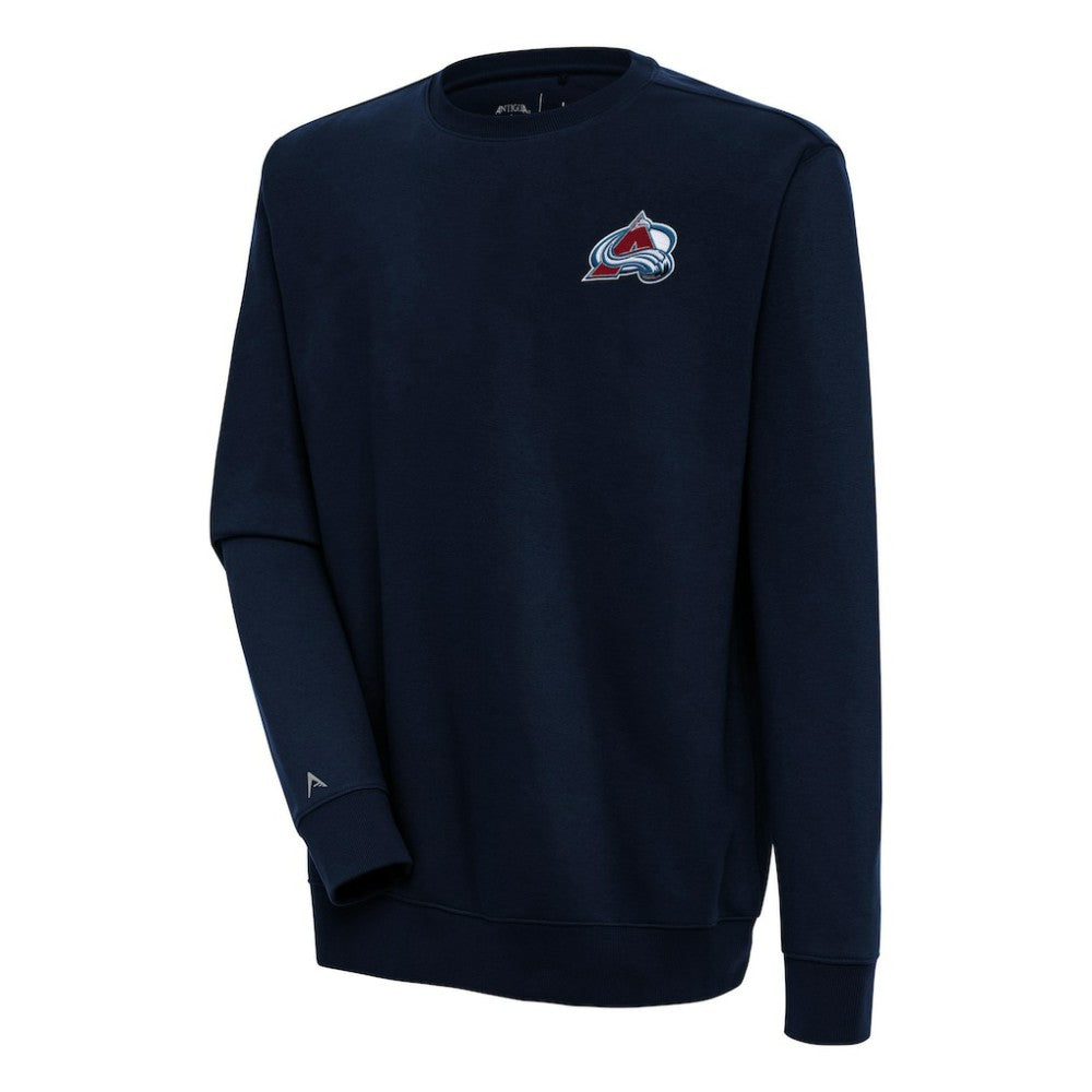 NHL Navy Colorado Avalanche Antigua Victory Pullover Sweatshirt