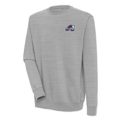 NHL Heather Gray Colorado Avalanche Antigua Victory Pullover Sweatshirt