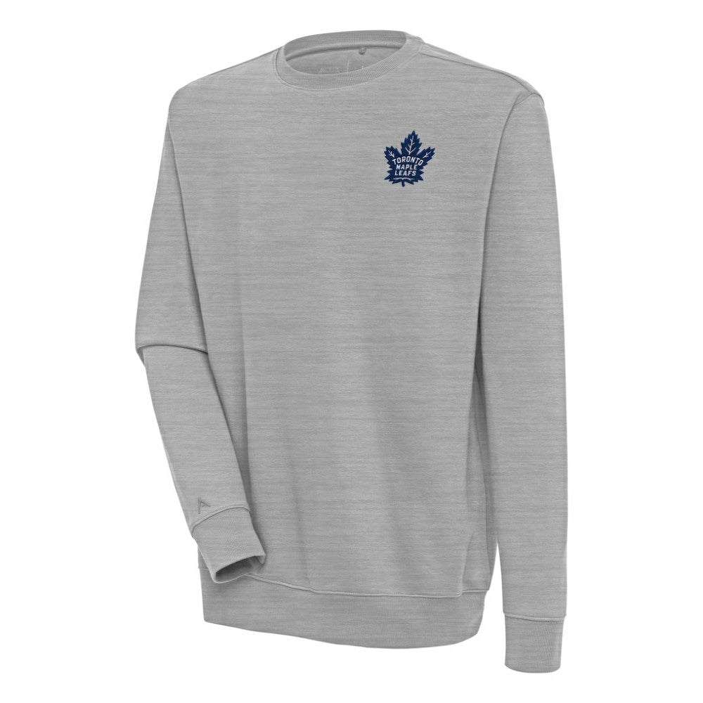 NHL Heather Gray Toronto Maple Leafs Antigua Victory Pullover Sweatshirt