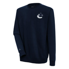 NHL Navy Vancouver Canucks Antigua Victory Pullover Sweatshirt