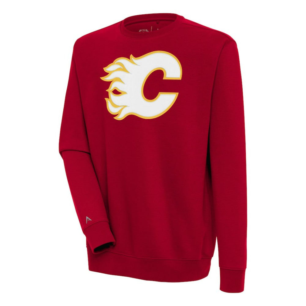 NHL Red Calgary Flames Antigua Victory Pullover Sweatshirt