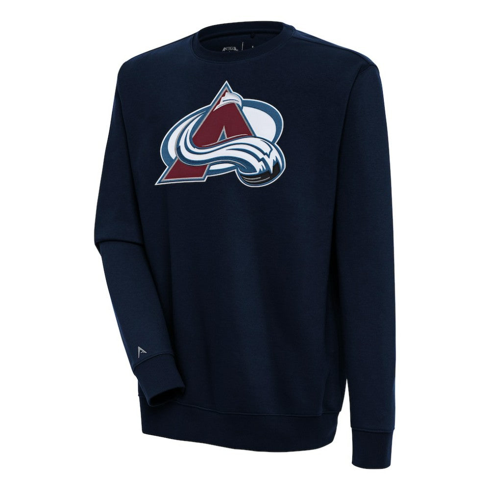 NHL Navy Colorado Avalanche Antigua Victory Pullover Sweatshirt