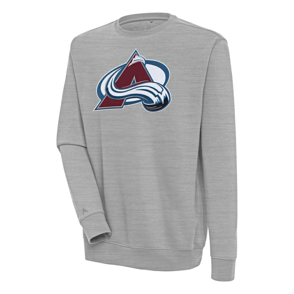NHL Heather Gray Colorado Avalanche Antigua Victory Pullover Sweatshirt