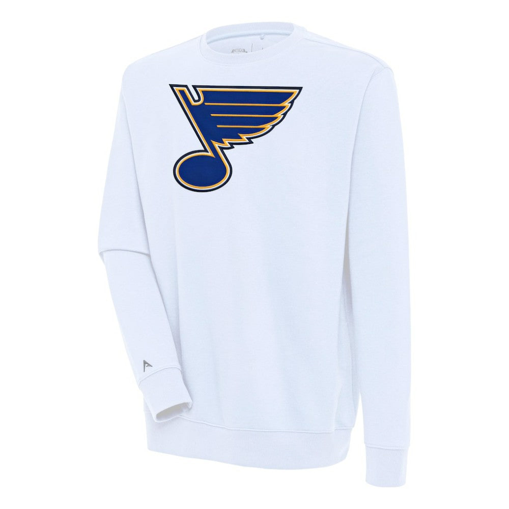NHL White St. Louis Blues Antigua Victory Pullover Sweatshirt