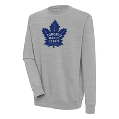 NHL Heather Gray Toronto Maple Leafs Antigua Victory Pullover Sweatshirt