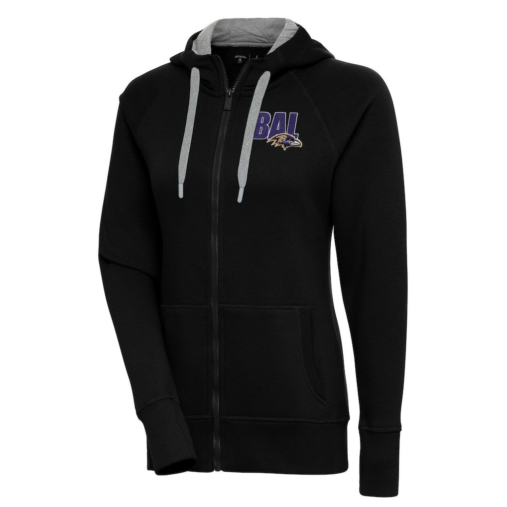 Antigua Women's Victory Full-Zip Hoodie - Baltimore Ravens