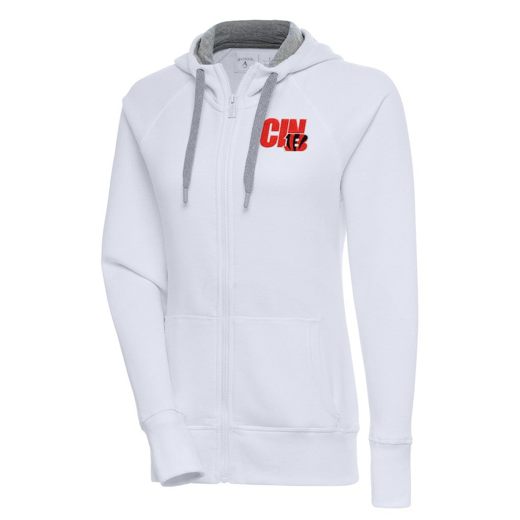 Antigua Women's Victory Full-Zip Hoodie - Cincinnati Bengals
