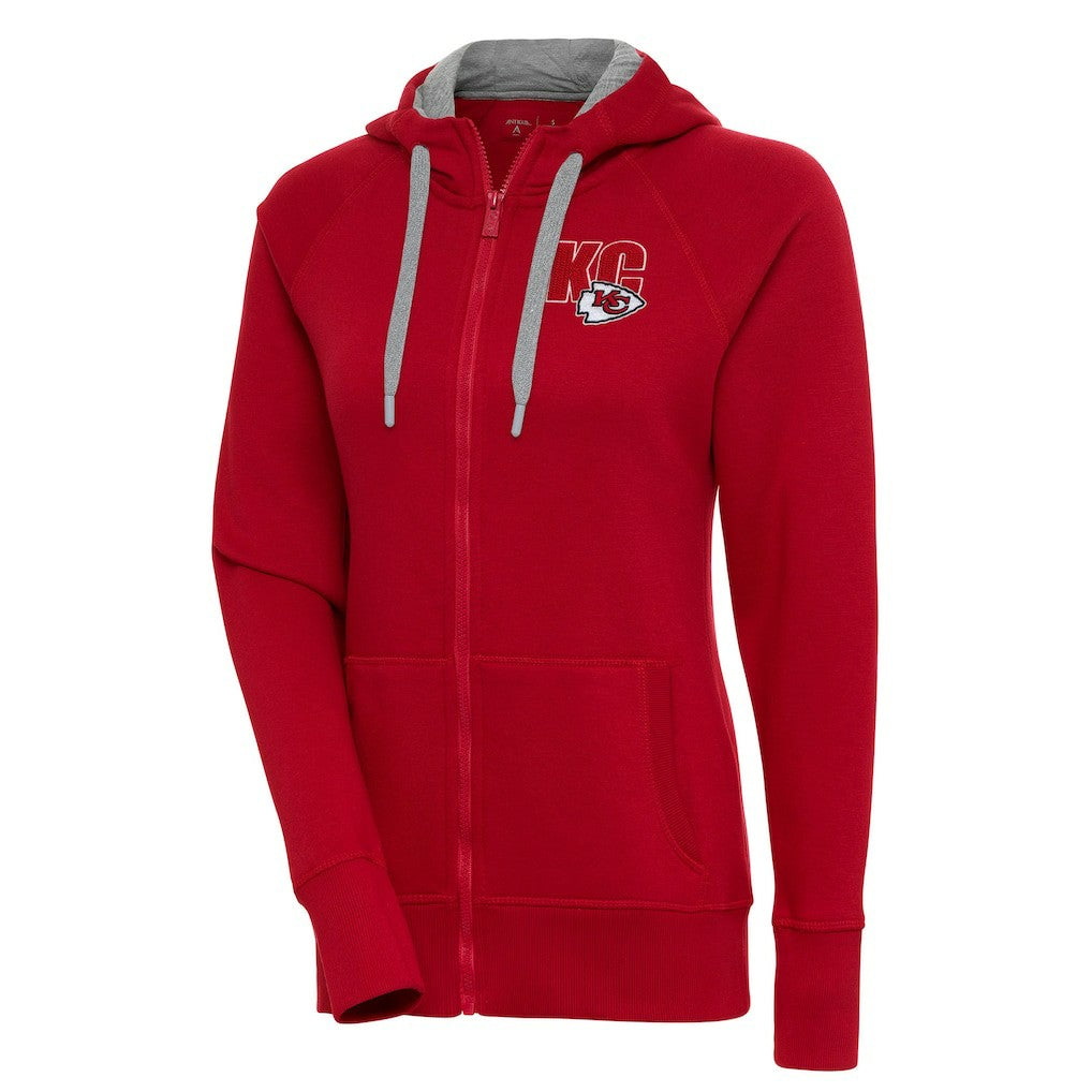 Antigua Women's Victory Full-Zip Hoodie - Kansas City Chiefs