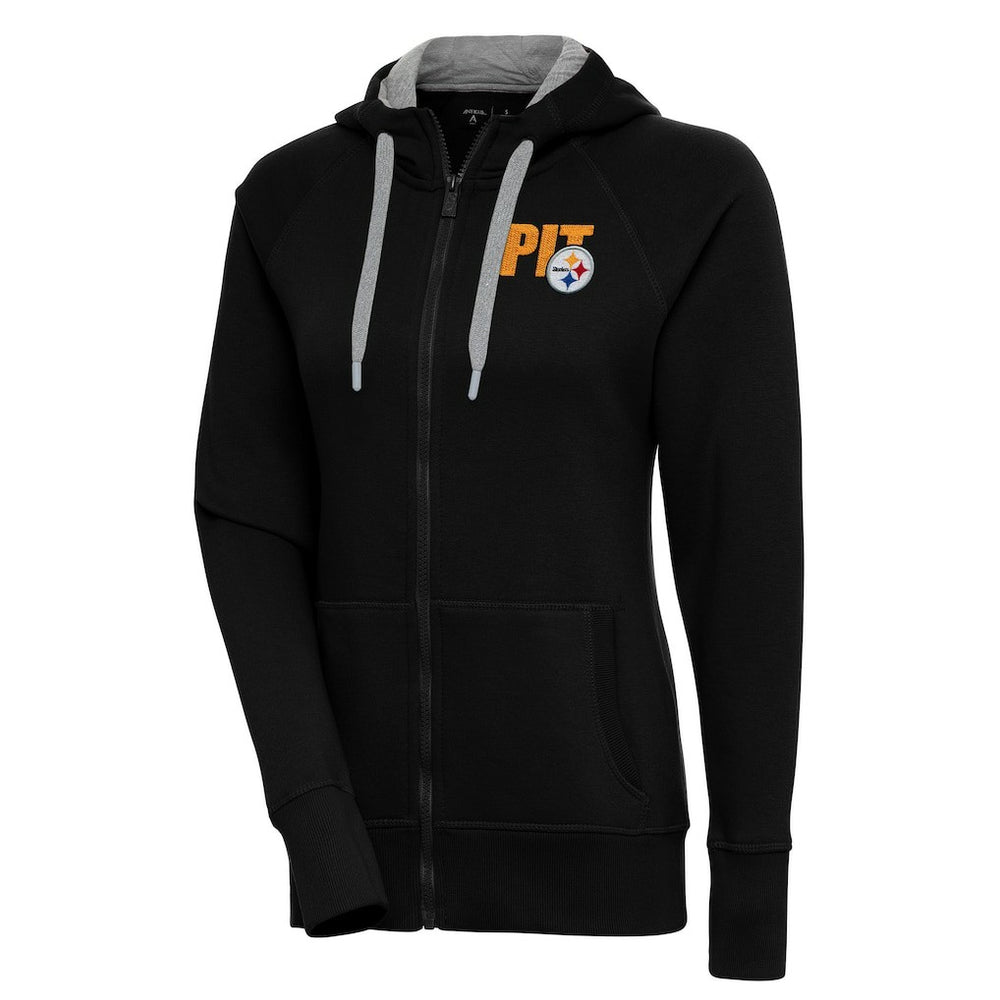 Antigua Women's Victory Full-Zip Hoodie - Pittsburgh Steelers