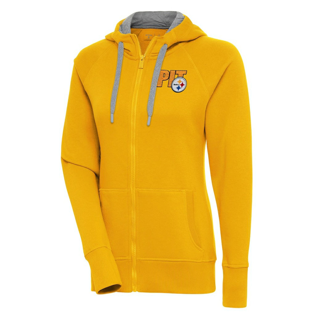 Antigua Women's Victory Full-Zip Hoodie - Pittsburgh Steelers