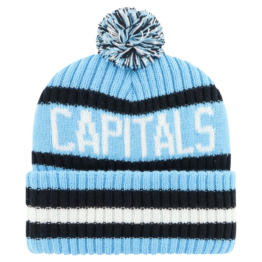 NHL Light Blue Washington Capitals '47 Cherry Blossom Bering Cuffed Knit Hat with Pom