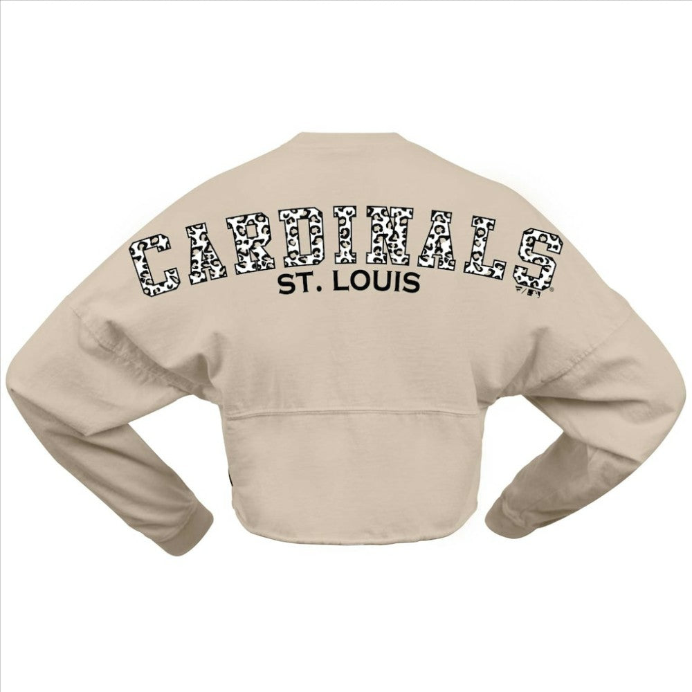 MLB St. Louis Cardinals Fanatics Women's Long Sleeve Cropped Jersey T-Shirt